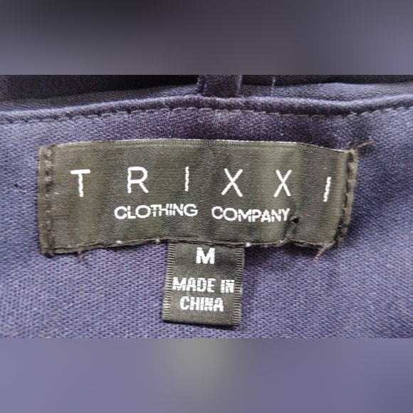 Francesca's Navy Floral Slip Dress - Picture 9 of 9